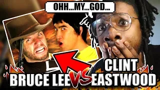 Bruce Lee vs Clint Eastwood. Epic Rap Battles of History (REACTION!)