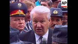 RUSSIA: PRESIDENT YELTSIN VISITS TOWN OF BUDYONNOVSK