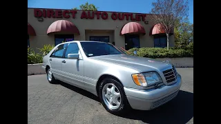 1997 Mercedes Benz S320 W140 walk around / overview video review!