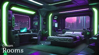 Immersive Cyberpunk Room Concept | Relaxing 4 Music Mix for Focus & Chill #focus #sleep #lofi