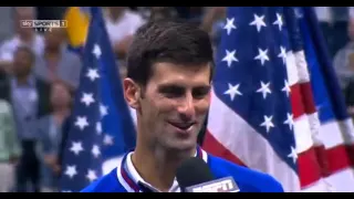 Novak Djokovic vs Roger Federer     CEREMONY   US OPEN 2015 FINAL    HD