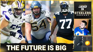 Steelers' Troy Fautanu, Zach Frazier, Broderick Jones a Big 3 on Offensive Line? | Rookie Camp Recap