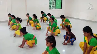 Bharathanatyam namaskar and exercises.