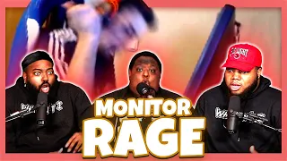 5 minutes of streamers punching monitors (reaction)