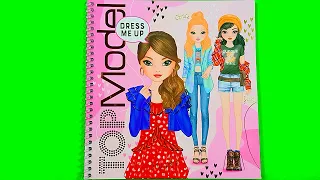 Hình dán thay trang phục | TOP MODEL DRESS ME UP | dán hình thiết kế thời trang | stickers PART 1