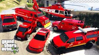 GTA 5 - Stealing SECRET EMERGENCY VEHICLES with Franklin! (Real Life Cars #158)