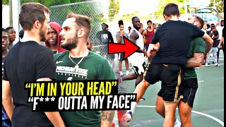 "Don't Hide That F***n Footage Ballislife!" Trash Talker Put His HANDS ON US! 5v5 Got SERIOUS!