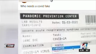 I-TEAM: Locals sell, buy fake vaccine cards & COVID-19 test results online