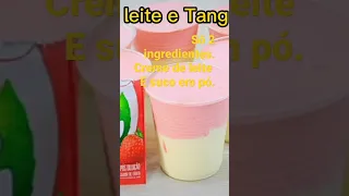 só 2 ingredientes. creme de leite e suco em pó. #viral #sorvete #download