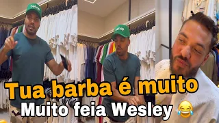 😂 RESENHA TIRULLIPA INVADE A CASA DE WESLEY SAFADÃO, E ZOA IMPLANTE DA BARBA DO SAFADÃO