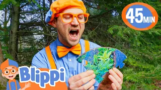 Blippi's Earth Day Puzzle! | BEST OF BLIPPI TOYS | Educational Videos for Kids
