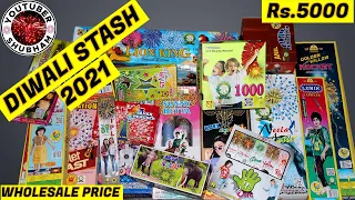 DIWALI STASH 2021 of Rs.5000 - Different Type of Fireworks Testing - Wholesale Price