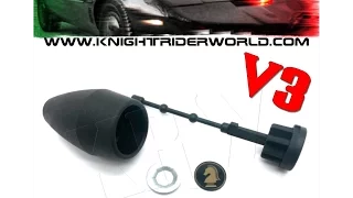 KRW Enterprises Kitt Karr 82 Knight Rider round plastic shifter knob installing tips