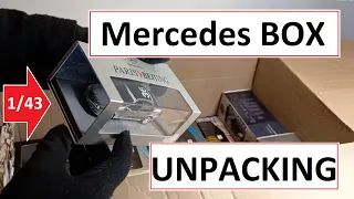 BIG box UNPACKING of 1/43 scale MERCEDES-BENZ models