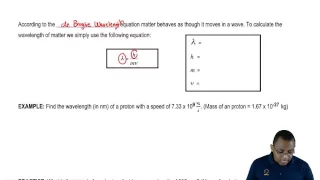 The De Broglie Wavelength Equation