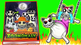Making  Zoonomaly Pregnant Game Book 🐼 DIY + ( Horror Squishy + Smiling Critters )  Bibi Paper Play