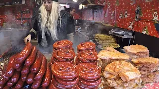 Street Food in Bratislava, Slovakia. Best Food at 'Hviezdoslav Square Christmas Market'