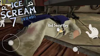 Ice Scream 7 Friends lis Fan Made Gameplay With Rod's Secret Key Ending || Ice Scream 7 Gameplay