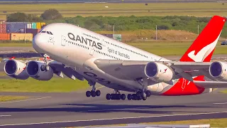 40 MINS of CLOSE UP Plane Spotting | A380 B747 B777 A350 A330 B787 | Sydney Airport