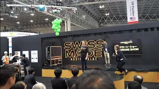 #swisstech CEATEC 2019 booth tour, drones, wind, VR light field, 3D city scanning, gdpr, and more