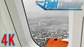 Microsoft Flight Simulator 2020 Snow Landing At Innsbruck | 4K | Ultra Graphics