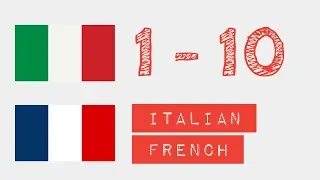 Nombres de 1 à 10 - Italien - Français