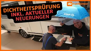 Dichtigkeitsprüfung beim Wohnwagen / Wohnmobil - Darauf muss für die Garantie geachtet werden!