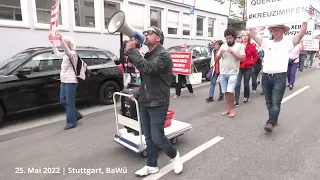 Stuttgart 25.5.2022 - Demo für den sofortigen Rücktritt von Prof. Dr. Karl Lauterbach