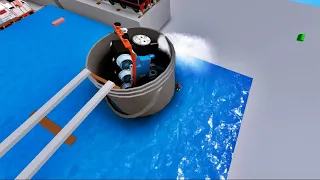 THOMAS AND FRIENDS Crashes Surprises Compilation Thomas falls into a bucket Accidents will Happen