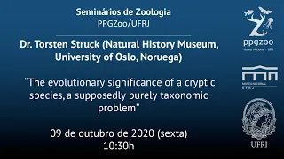 Seminários de Zoologia - Dr. Torsten Struck (Natural History Museum, University of Oslo, Noruega)