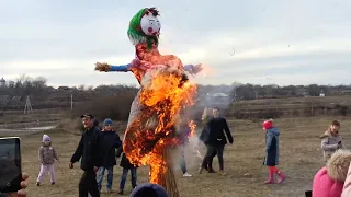 Масленица в селе Егоровка Фалештский район Молдова