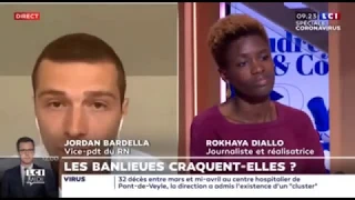 Clash Rokhaya Diallo - Jordan Bardella (Rassemblement National) : "Les banlieues craquent-elles?"