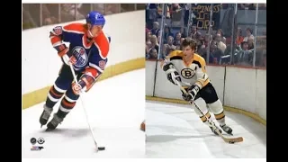Action PC Hockey 1st period Boston Bruins 1969 vs Edmonton Oilers 1983 game 1 best of seven