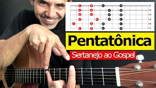 ESCALA PENTATONICA - Como usar pra solar Sertanejo, Gospel, Rock e muito mais.