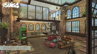 Industrial Loft│Converted Old Factory│No CC│Sims 4 Stop Motion Build