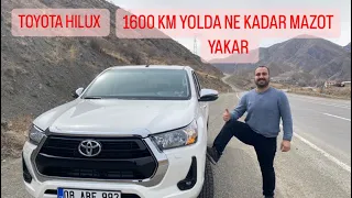 TOYOTA HILUX 1600KM YOLDA NE KADAR MAZOT YAKAR / HILUX İLE UZUN YOL DENEMESİ