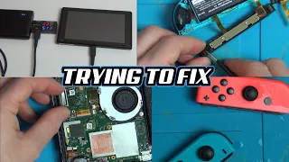 Trying to FIX a Nintendo Switch that TOOK a BATH