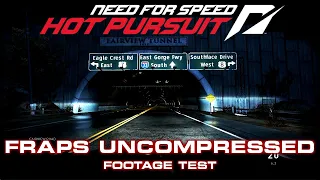 NEED FOR SPEED HOT PURSUIT | FRAPS Uncompressed Footage Test [720p/30FPS]