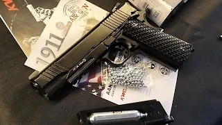 KWC Airgun 1911 Tactical video testing. Unit of Sir Melcand #airguns #airgun