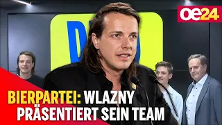 Bierpartei: Dominik Wlazny präsentiert sein Team