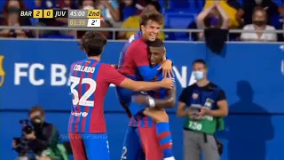 Gol De Riqui Puig | Barcelona vs Juventus 0-3 | Trofeo Joan Gamper 2021