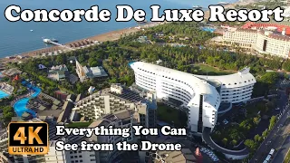 Concorde De Luxe Resort from Drone Lara Antalya Turkey in 4K