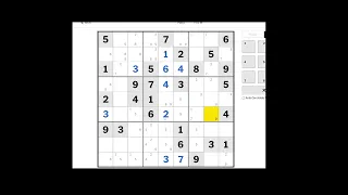 NY Times Hard Sudoku - March 19 2024 (Solution/Walkthrough)