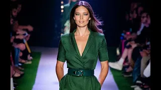 [MODEL] - Emily DiDonato walks the catwalk for the Brandon Maxwell runway show