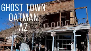 Ghost town Oatman AZ, living ghost town. Borro’s and gun fights.