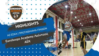 Πρωτάθλημα Α2 Παίδων • Β' Φάση | Eurohoops Academy Λεόντειος – ΑΕΚ