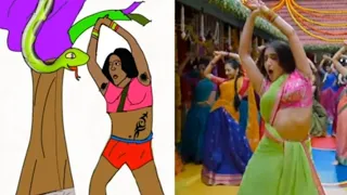 Chaka Chaka song meme drawing || Atrangi re || sara Ali Khan || Dhanush || funny drawing 😂