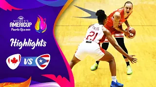 Canada - Puerto Rico | Semi-Finals | Highlights | FIBA Women's AmeriCup 2021