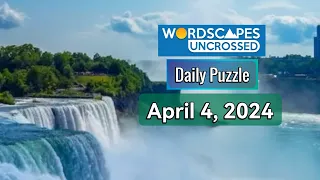 Wordscapes Uncrossed Daily Puzzle April 4, 2024 gameplay | Answers | Solution