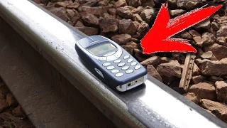 ЭКСПЕРИМЕНТ: NOKIA 3310 VS. ПОЕЗД  -   КТО КОГО ?! ЖЕСТКИЙ КРАШ-ТЕСТ !!!